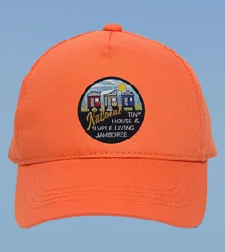 5 Panel Orange Hat